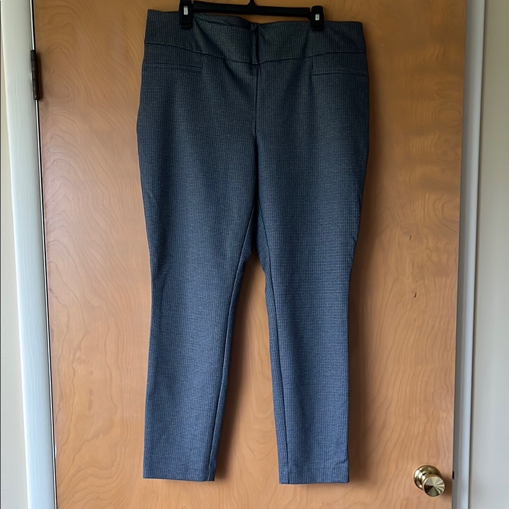 Dalia Blue and Black Checkered Pants